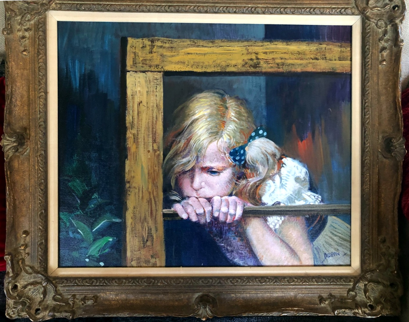 Girl in the Window by Pino, Original Painting, Oil on Canvas

Size: 28 x 20